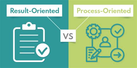 process oriented vs results oriented.